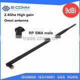 Hot Sale!! 2.4Ghz 9dBi High Gain Omni Antenna With SMA Connector for Wireless Router,network Card