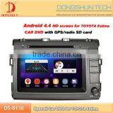 High Quality 2 Din Car Dvd Car Audio for Toyota Estima