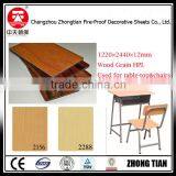 School Chair With Writing Board Hpl Compact Laminate Board