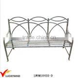 3 Seater Rustic Distressed Iron Decorative Metal Benches