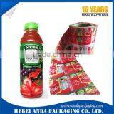 Plastic Bottle Label Printing / PVC Heat Shrink Film /shrink Wrap Bottle Labels thumbnail-1