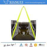 Wholesale Promotional Eco-friendly Clear PVC Waterproof Shopping Bag Beach Bag Supplier's Choice thumbnail-3