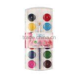 Wholesale Best Quality Cheap 12Colors Dry Water Color Paint Set With Brush thumbnail-2