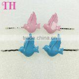 Kid Hair Accessory Resin Sea Gull Shape Handmade Hair Clip Metal u Shaped Hair Pin for Girls thumbnail-2