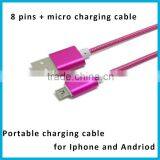 2 in 1 Usb Cable Multi-function Two-sided Usb Cable and Wire Suitable for Both IPhone and Samsung thumbnail-5