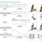 PVC Solid Wooden Door Interior Door thumbnail-4