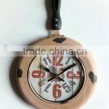 Vintage Pan Kitchen Wall Clock,2015 Country Style Frying Pan Wall Clock thumbnail-1
