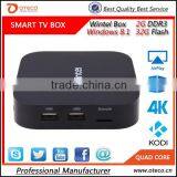 Wintel mini pc W8 Windows8.1 Dual OS Intel wintel w8 Android 4.4 Z3735F Quad Core 64Bit TV Box 2G/32G Bluetooth 4.0