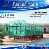 Truck Trailer Type 3 Axles Two Storages 50 Head Cow Livestock Fence Truck Trailer/cattle Transport Trailer for Sale thumbnail-5