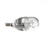 LED Candle Bulb Silver 3W E14 Dimmable Led Candle Bulb Warm White High Power Candle Light thumbnail-2