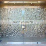 High Quality Tempered Sandblasted Glass Door With EN12150 Certification thumbnail-1