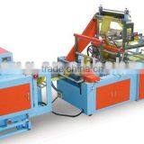 Servo Motor Driven Full Automatic Perforating & Floded T Shirt Bag On Roll Making Machine With Automatic Rewinding Module