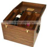 Large Volume Wooden Wine Box for 6 Bottles