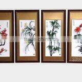 Wuhu Iron Picture Merlin, Bamboo and Chrysanthemum Merlin, Bamboo and Chrysanthemum Four Gentlemen Color