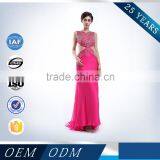 Factory Directly Wholesale Beautiful Peach Color Bridesmaid Dress thumbnail-2