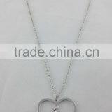 Fashion Simple Kids Alloy Necklace Love Pendant Long Chain Character Necklace thumbnail-3