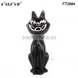 FT2594 Halloween Decor black cat with led light
