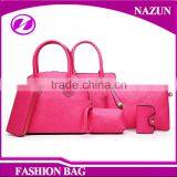 Tmall Hot Selling Fashion 6 in 1 High Quality Rose Leather Bags Waterproof Set Handbags for Lady thumbnail-4