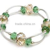 Green octagon beads bracelet,Acrylic beads bracelet 2013,Fashion accessories
