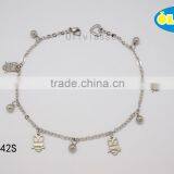 Olivia Jewelry Latest Design Stainless Steel Body Jewelry Gold Charm Anklets thumbnail-1