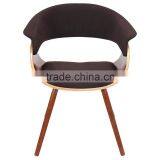 Vintage Mid Century Accent Upholstered Bentwood Armchair Chair thumbnail-6
