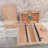 Real Goat Leather Hand Made Wallets With Hand Crafted Embossing Work thumbnail-2