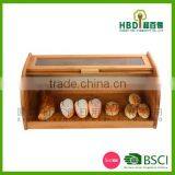Factory Price for Different Sizes Cheap and Modern Kitchen Bamboo Bread Bin