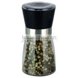 SINOGLASS trade assurance pepper mill ceramic mechanism glass salt and pepper grinder