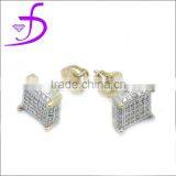 Wholesale 925 Sterling Silver Micro Pave Zircon Earring thumbnail-1