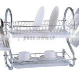 2 Tier Dish Rack With 2 Trays