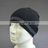 Plain Black Beanie Hat for Men thumbnail-3
