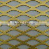 yellow pvc coated expanded mesh