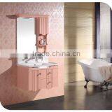 hot selling modern wall mounted waterproof PVC / solid wood bathroom cabinet for wholesale