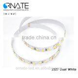 2700K 6500k Epistar 3527/3528 SMD LED Strip 120leds 60leds Dual White Led Strip