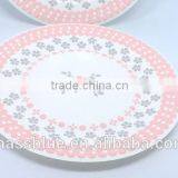 Pink Color Flower Paper Plate