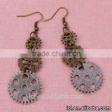 Cheap Fashion Imitation Jewelry Steampunk Clock Imitation Gold Earrings Party Dress New Made in China Yiwu thumbnail-2