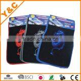 Embroidered Flame for Russia and Europe Markets Gigging and Non-slip Pvc Car Mat