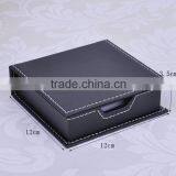 China Factory Wholesale Custom PU Leather Gift Box, Black Storage Box thumbnail-6