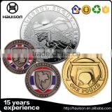 2016 China hot sale custom 2d design die casting aluminium alloy material black nickel soft enamel antique challenge coins