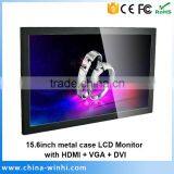 15 Inch HDMi VGA Input Camera Monitor 12v Computer Monitor