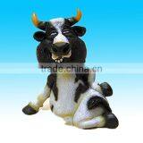 Polyresin Sitting Outdoor Decorative Valentine Cow thumbnail-1
