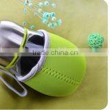 Wholesale Creative Big Belly Penguins Cup Glass Cup Diving Silicone Strap Penguin Tea Glass thumbnail-4