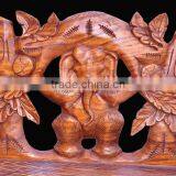Southeast Asia Style Wood Carved Sofa Chair, Exquisite Handcarving Living Elephant Leisure Chair (BF01-X1174) thumbnail-6