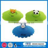 Food Grade Drinking Heat Resistance Panda Silicone Cup Lid thumbnail-6