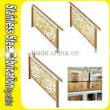 Engraved Decorative Integral Aluminum Stair Baluster thumbnail-4