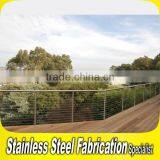 Fabrication Project Home Stair Stainless Steel Plexiglass Roof Deck Railing thumbnail-2