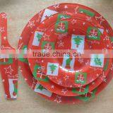 3pcs Tempered Glass Dinnerware With Cake Server thumbnail-1