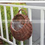 Europe Style Creative Wicker Succulent Plants Wall Hanging Basket thumbnail-3