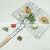 BBQ Three Fish Wire Grill With Chrome Plate thumbnail-4