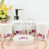 Ceramic Bathroom Set Fresh Decal Pattern thumbnail-4
